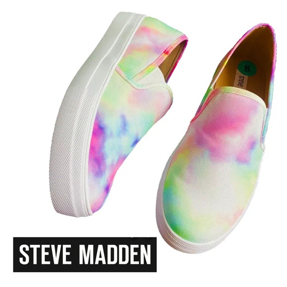 Steve Madden Toshe NWT rainbow tie-dye sneaker - Picture 7 of 16